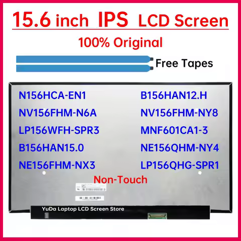 15.6 Inch Laptop LCD Screen For Lenovo Legion 5 15ARH7 15ARH7H 15IAH7 15IAH7H Display Matrix Panel Replacement FHD QHD Non-Touch