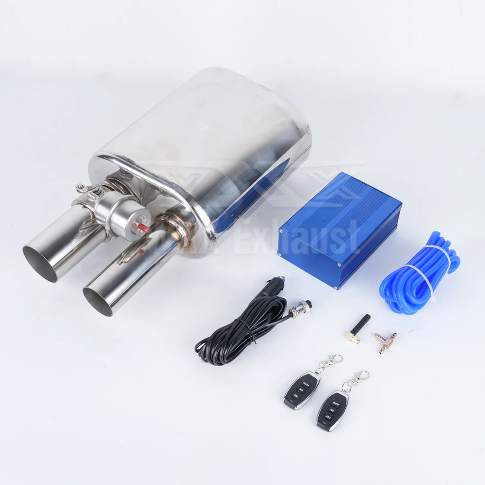 

WAX Universal 51/63/76mm H Type Vacuum Valvetronic Muffler Silence 2 in 1 Series for Auto Exhaust Performance