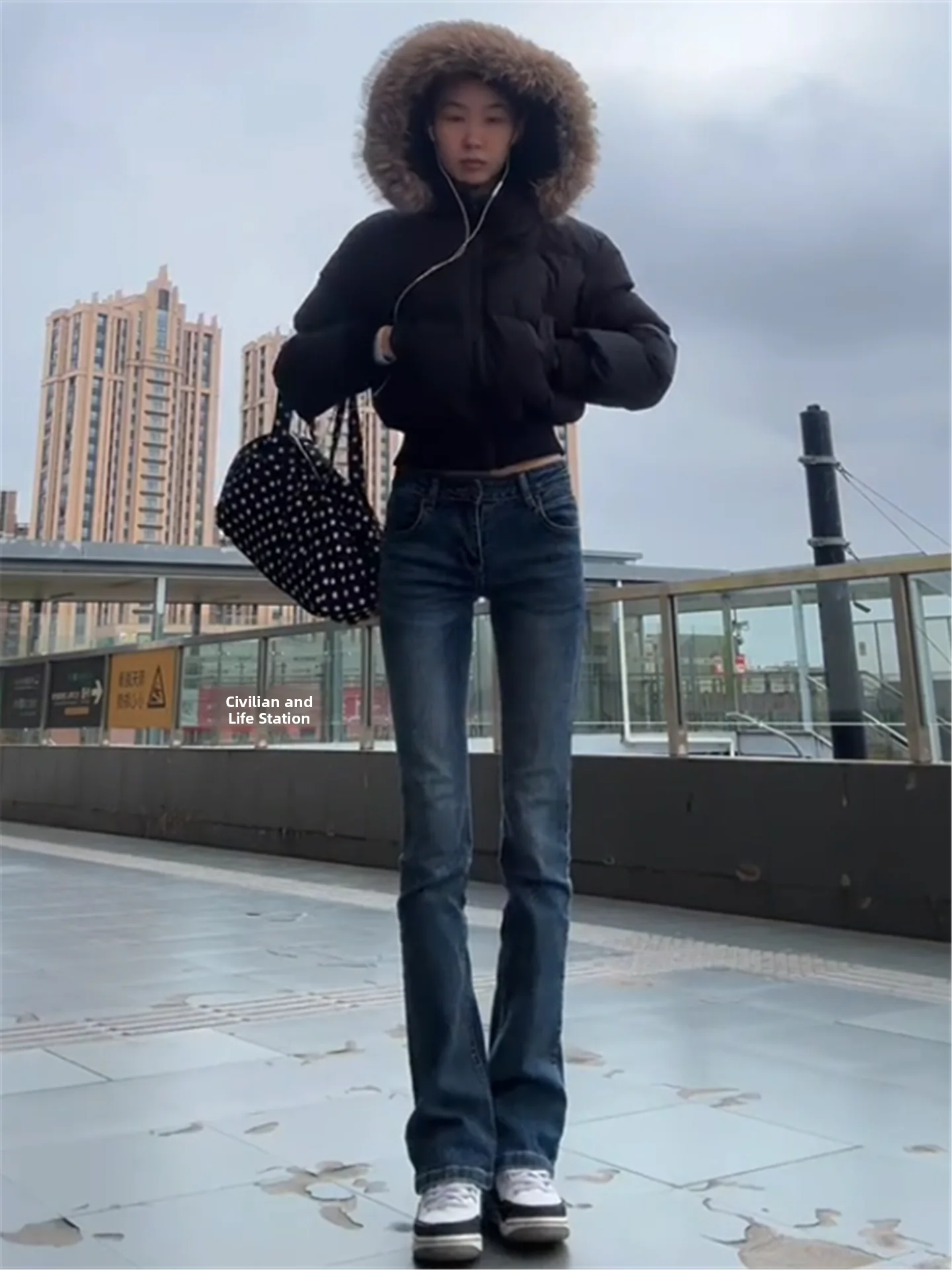 

American Vintage Low Waist Flared Jeans Women's Autumn Winter Slimming Long Sexy Tight Jeans Street Style Cotton Denim