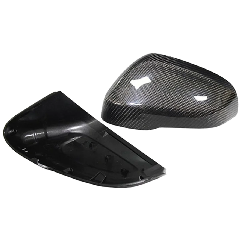 Car Carbon Fiber Side Rear View Mirror Cover Trim for Volvo S60 S60L S80L V40 V60 2014-2019