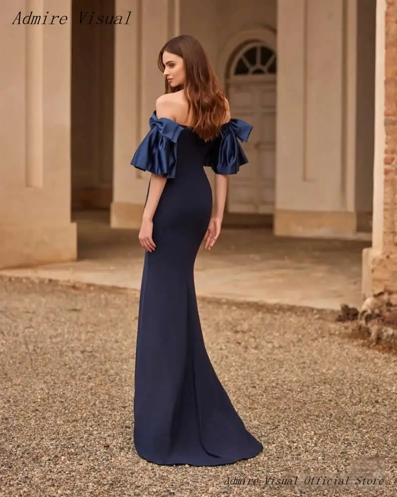 Newest Elegant Party Dress For Women Mermaid Boat Neck With Split On The Leg Customized Special Occasion Gowns