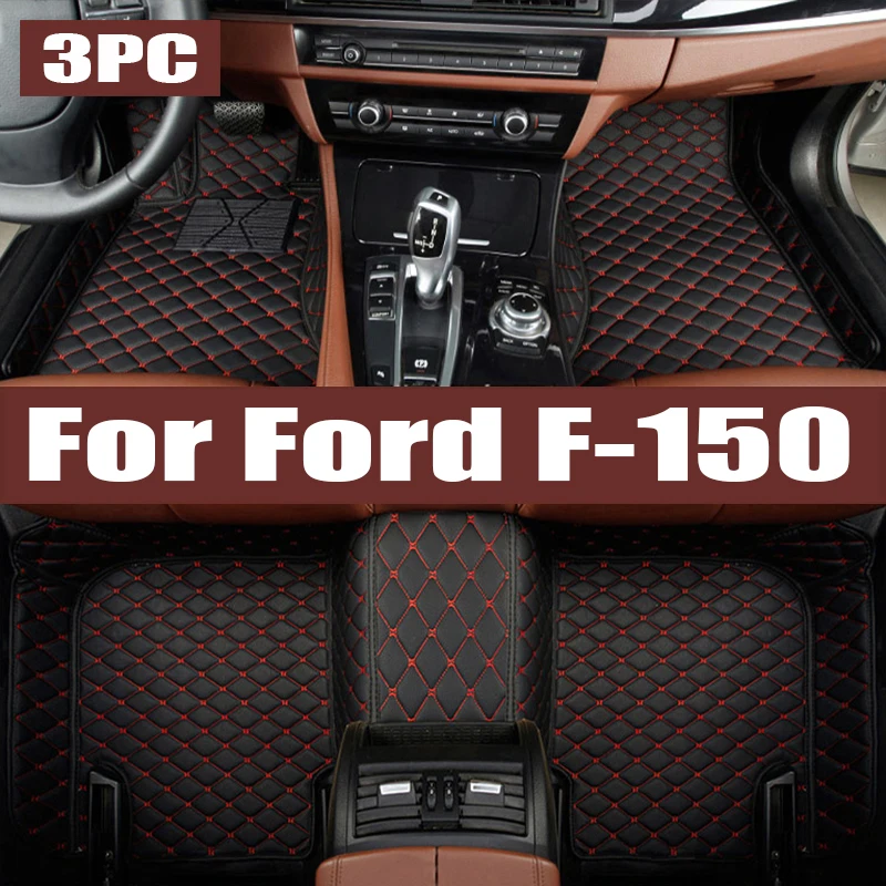 

Custom TPE Car Floor Mats For Ford F-150 Super Crew 2015-2023 trunk mat Interior Carpets Car Mats