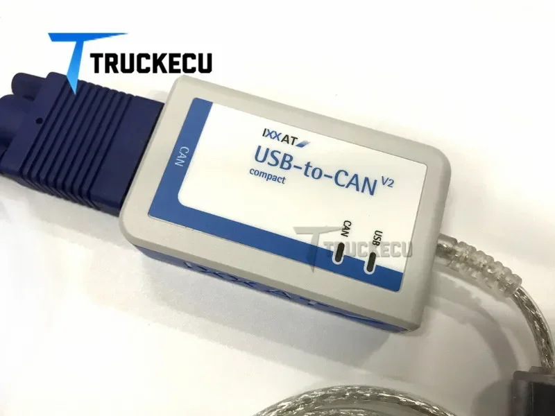 لمجموعة تشخيص MTU (USB-to-CAN V2) Diasys 2.7 USB مفتاح IXXAT USB إلى CAN V2 مدمج + كابل MTU ADEC + MTU MDEC