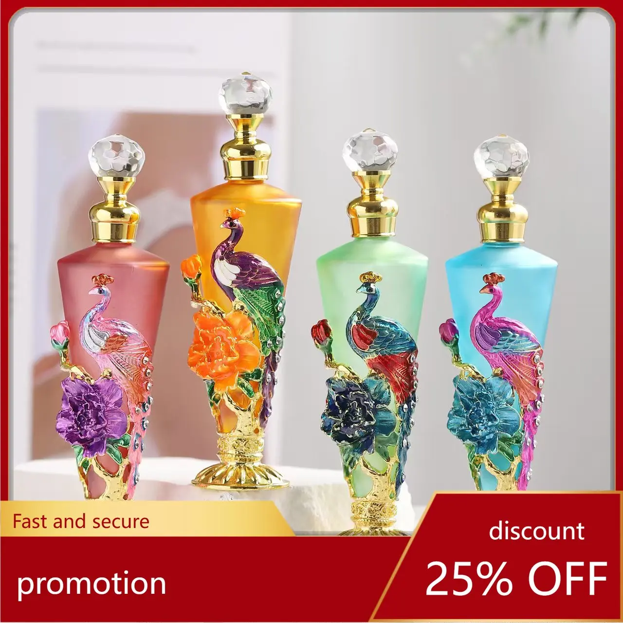 YFY  dubai enamel perfume atomizer travel bottle essential oil applicator - exquisite design