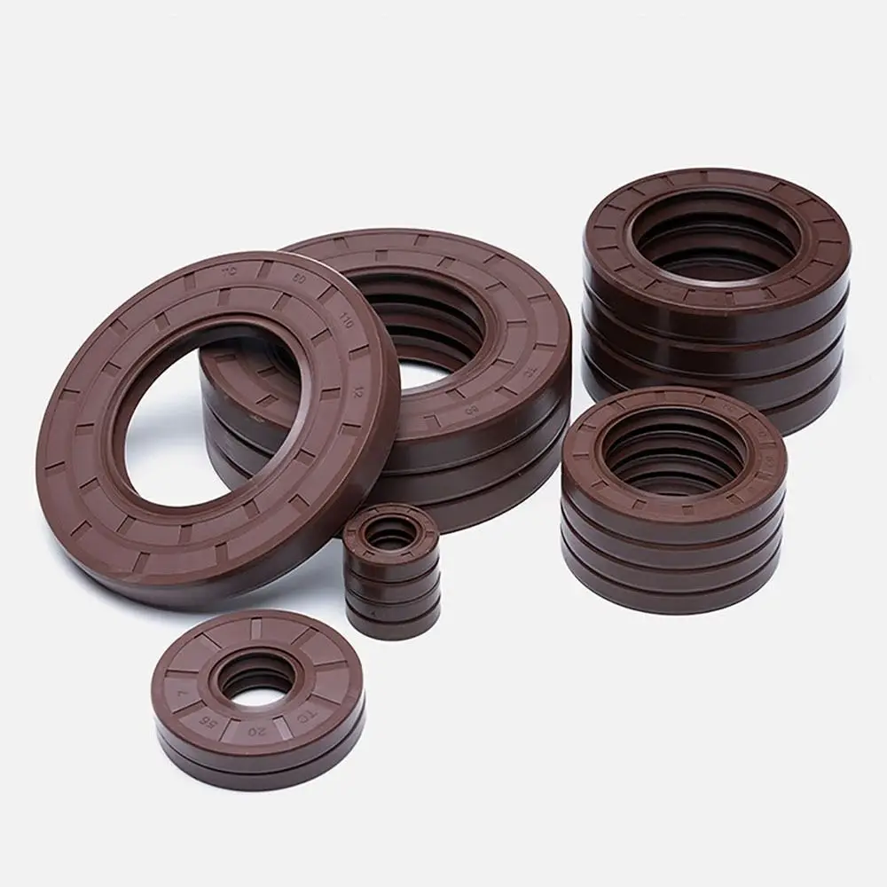 3Pcs ID 20mm OD 28-52mm FKM Skeleton Oil Seal FKM Fluoro Rubber High Temperature Resistant Fluoro Rubber Gasket Ring