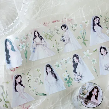 Fitas adesivas decorativas vivas elegantes, DIY Paper Japanese Stickers, Scrapbooking, 1Pc por lote