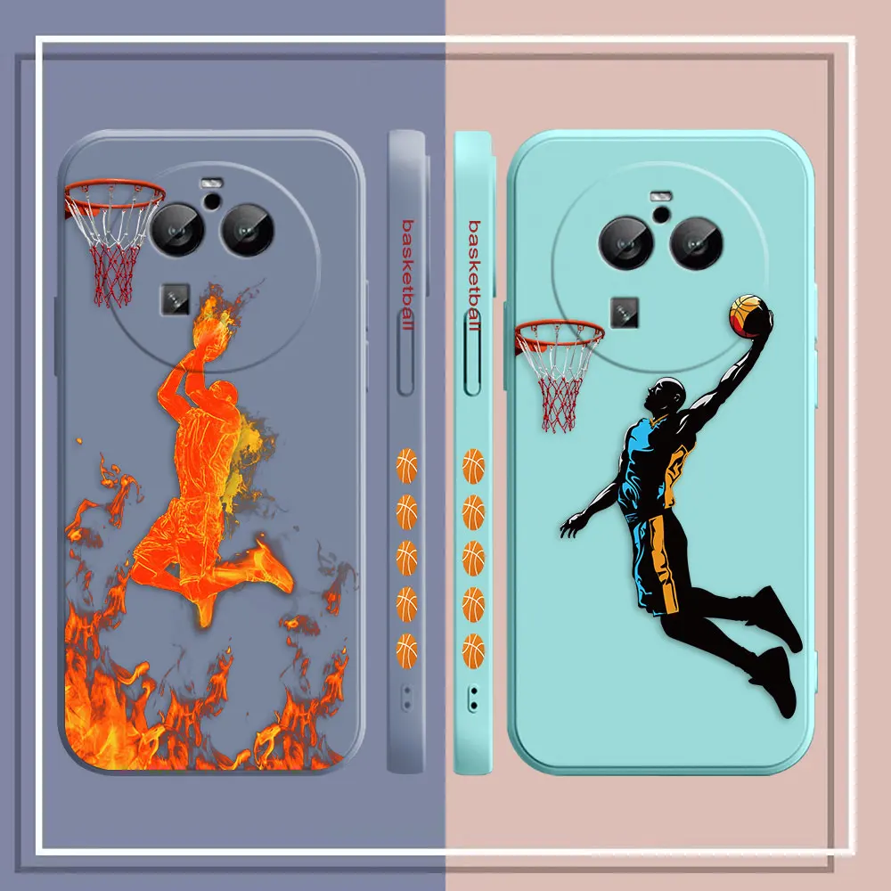 Basketball Shooting Dunk Case For OPPO FIND X5 X6 X3 X2 REALME X7 X50 RENO ACE 2 2Z 4Z 4 6 7 C53 5Z 5F 7Z PRO Case Funda Shell