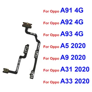 Bilashmart Volume Power Flex Cable OPPO A5 A9 A31 A33 A91 A92 A93 2020 4G On OFF Power Buttons Voulme Side Key Switch Flex Cable