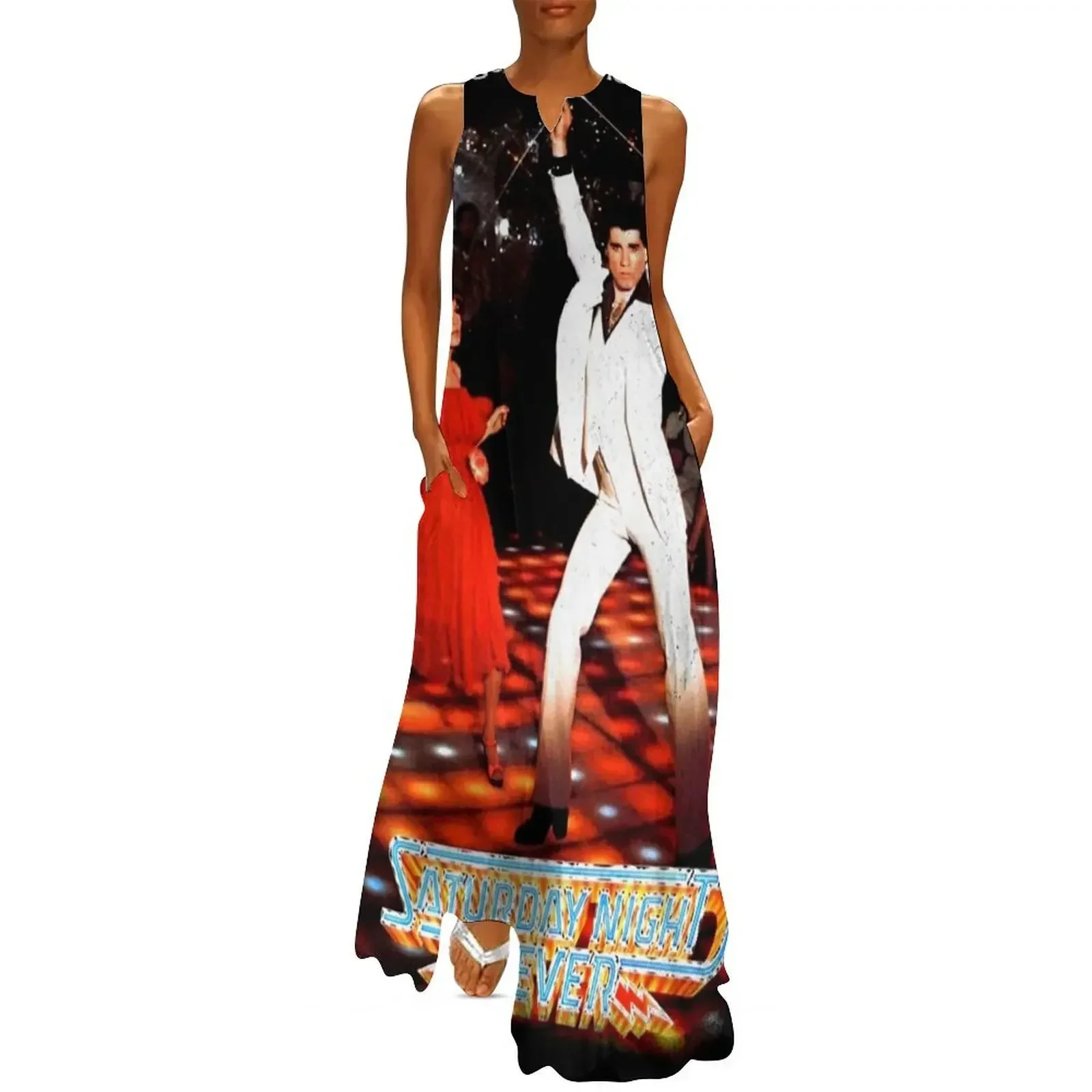 

It's Saturday Night Fever, It's Disco Time !! Long Dress evening dresses women Dress