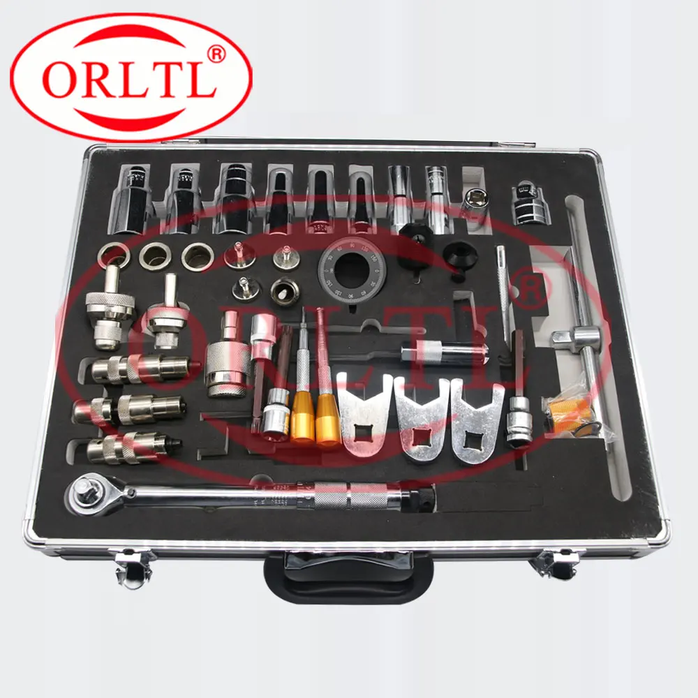 ORLTL 40pcs Removal Tools Common Rail Fuel Injector Nozzle Repair Tool Kits OR7001 Injector Repair Disassembly Equipments 40 Pcs