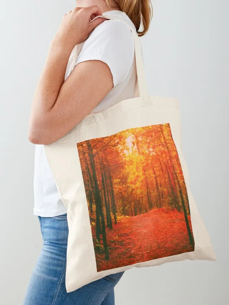 

Red and Orange Autumn II Tote Bag tote bag men Custom bag Eco shoping