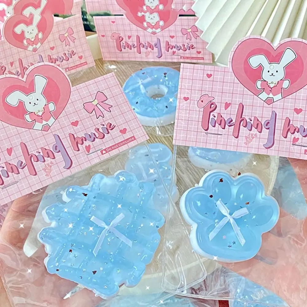 

Новинка, замесающая кошачья лапа, сжимающая игрушка, силиконовый мягкий пончик, игрушка-непоседа, мультяшная красочная морская соль, круассан, щепотка, игрушка для детей