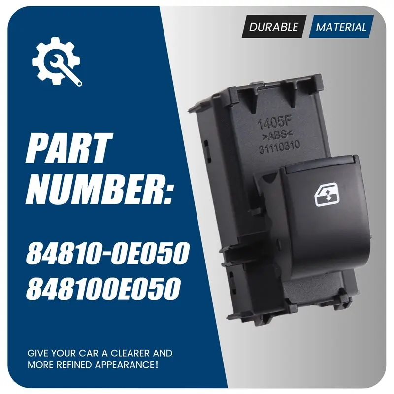 Power Window Switch Assembly 84810-0E050 2PCS For Toyota Highlander 15-20 Camry 11-17 Rear Window Lift Button 848100E050 - view 4