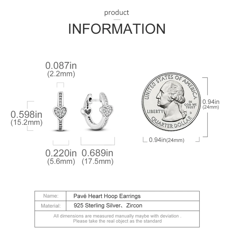 Echte Liebesfeder-Ohrringe aus 925er Sterlingsilber, passend für Original-Charms, Creolen für Damen und Mädchen, Ohrstecker, edler Schmuck, Geschenke – Detail 15