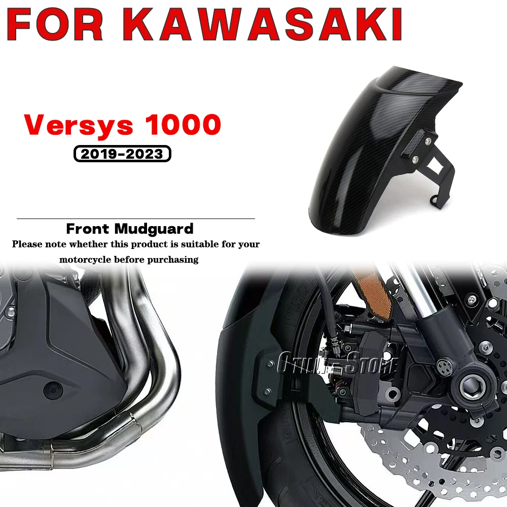 

For Kawasaki Versys 1000 2019-2023 Motorcycle modification accessories Front Fender Mud Flap Guard Fairing Mudguard Cover