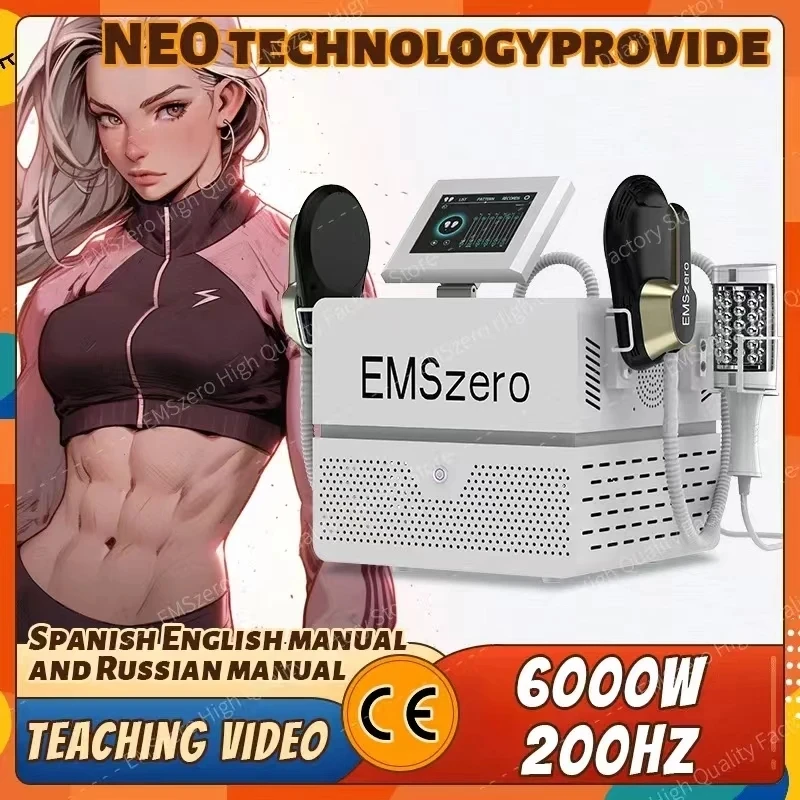 

EMS 6500W NEW Upgrade Plus Roller Nova Emszero Scuplt Machine 5 Handels Rf body muscle stimulator Home Appliances