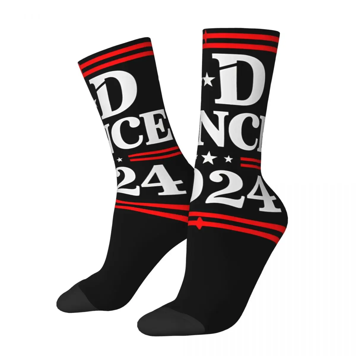 J D Vance 2024 Accessories Crew Socks Cozy Trump Vice President Skateboard Long Socks Comfortable for Mens Birthday Present