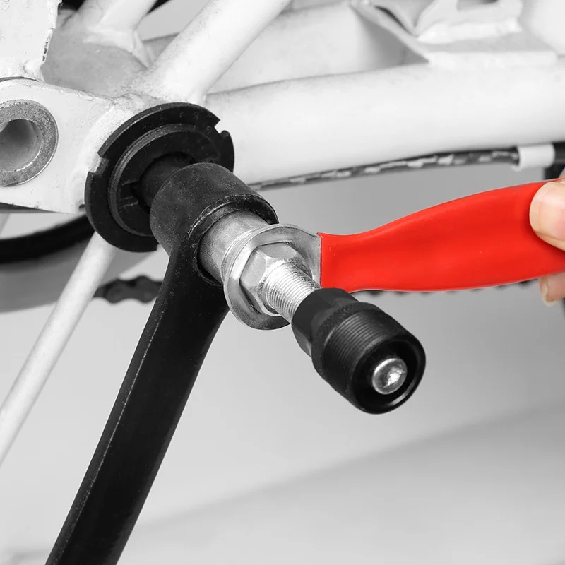 Strumento per la rimozione del braccio della pedivella della bicicletta Estrattore della pedivella della bici Chiave a pedale Guarnitura multifunzione Strumento di riparazione per la rimozione del bullone della pedivella