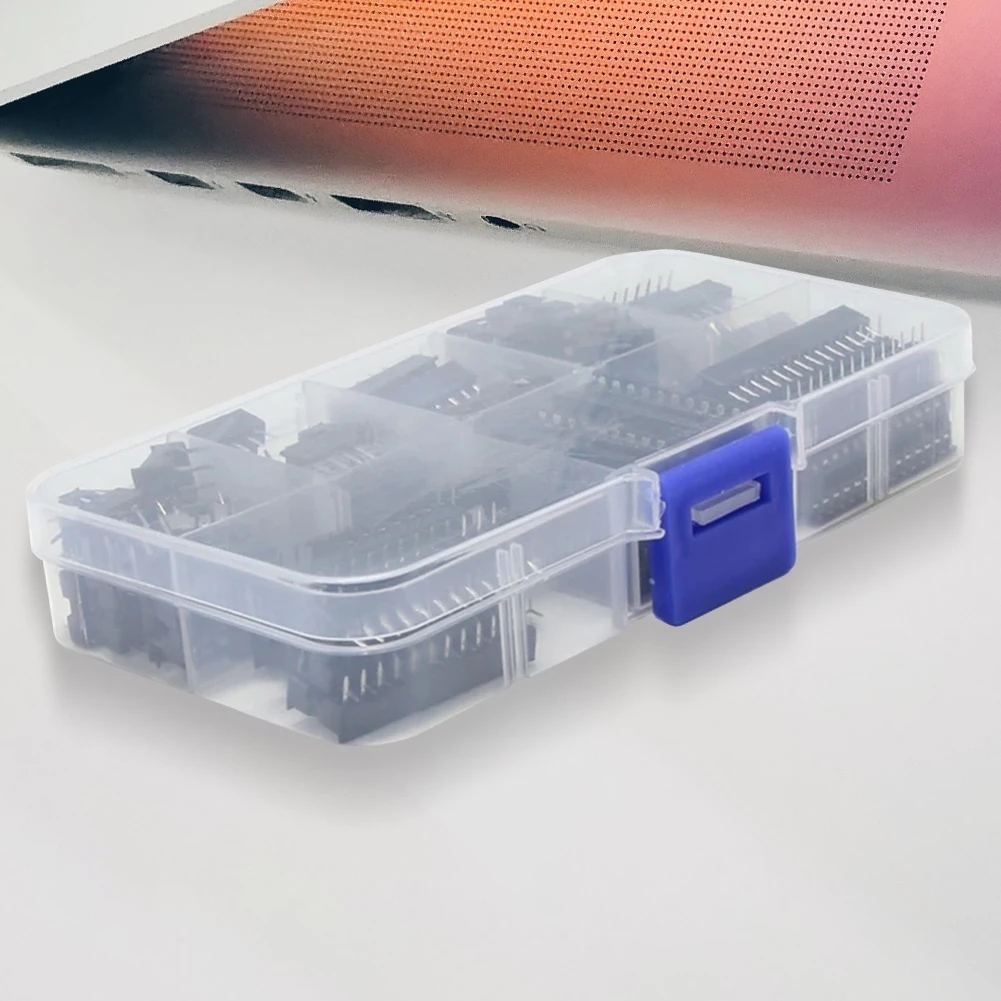 66 Pz/lotto DIP IC Prese Adattatore Tipo di Saldatura Presa Kit Circuito Integrato IC Chip Socket Set DIP Socket