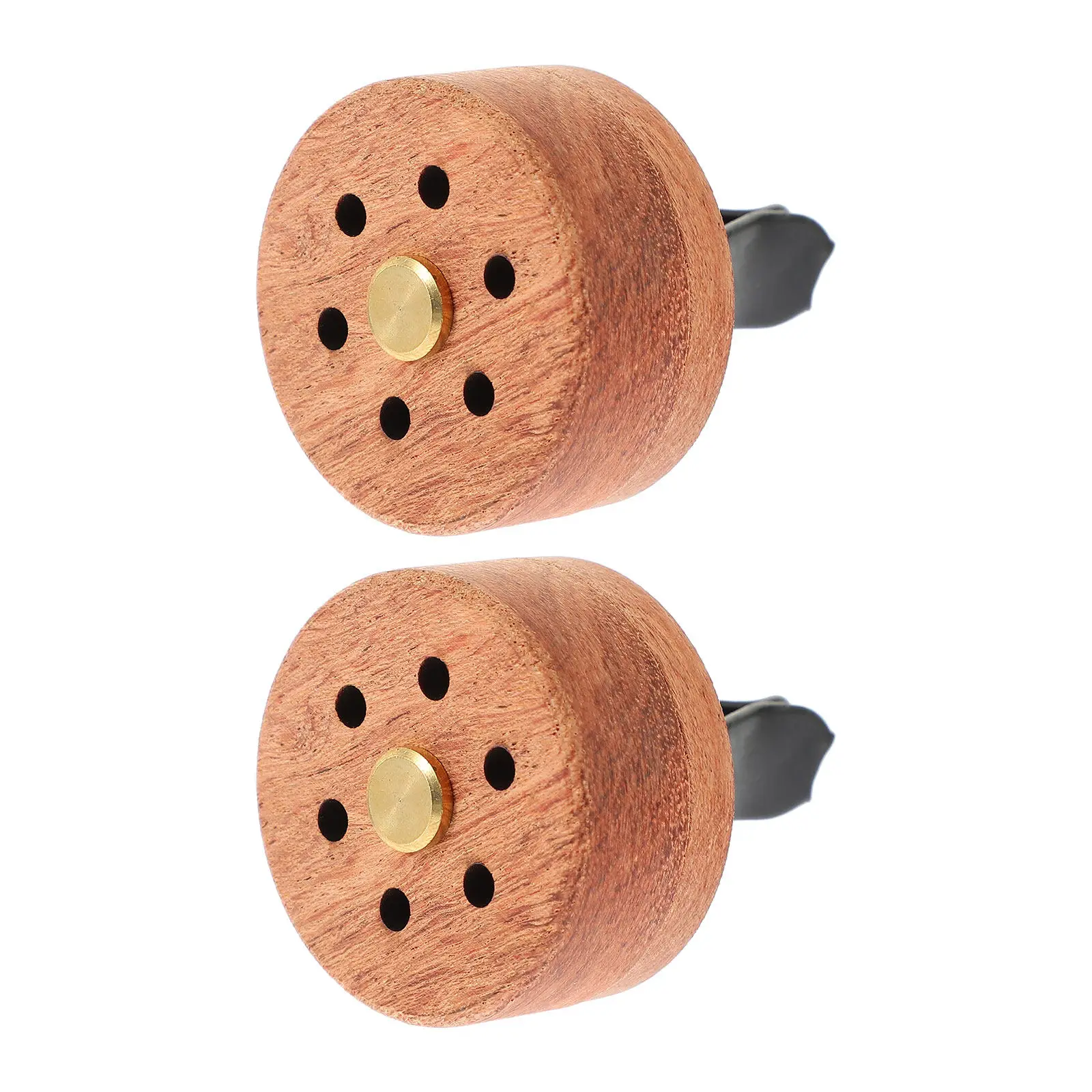 

2Pcs High Quality Wood Aroma Diffuser Car Fragrance Diffuser Desktop Meditation Room Hotel Decor Essential Oil Diffusing Wood