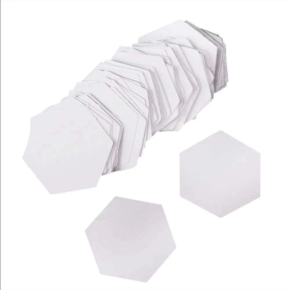 100PCS Hexagon Templates for Patchwork Paper Sewing Craft DIY Garment Fabric Sewing Tools Accessories