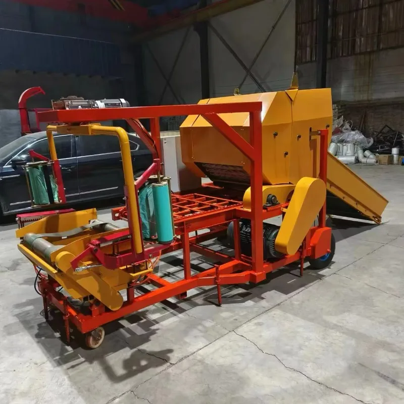 Straw Compress Baler Machine Maize Straw Baler for Sale hay Grass Hydraulic Press Baler Machine
