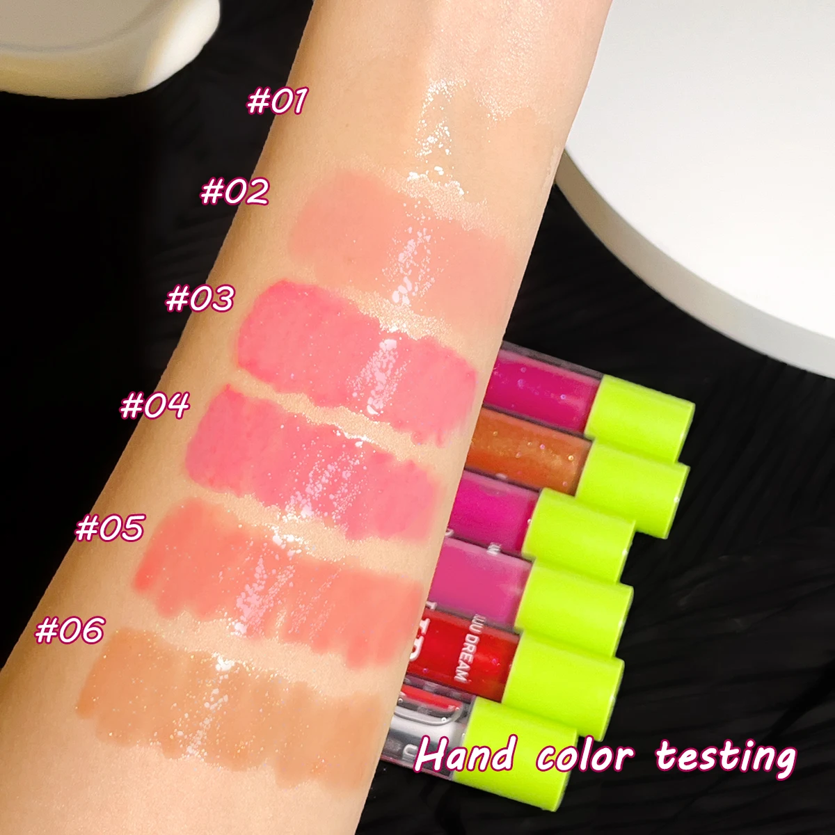 Lip gloss long-lasting moisturizing mirror water glass lip gloss transparent makeup natural lip plumping image 3
