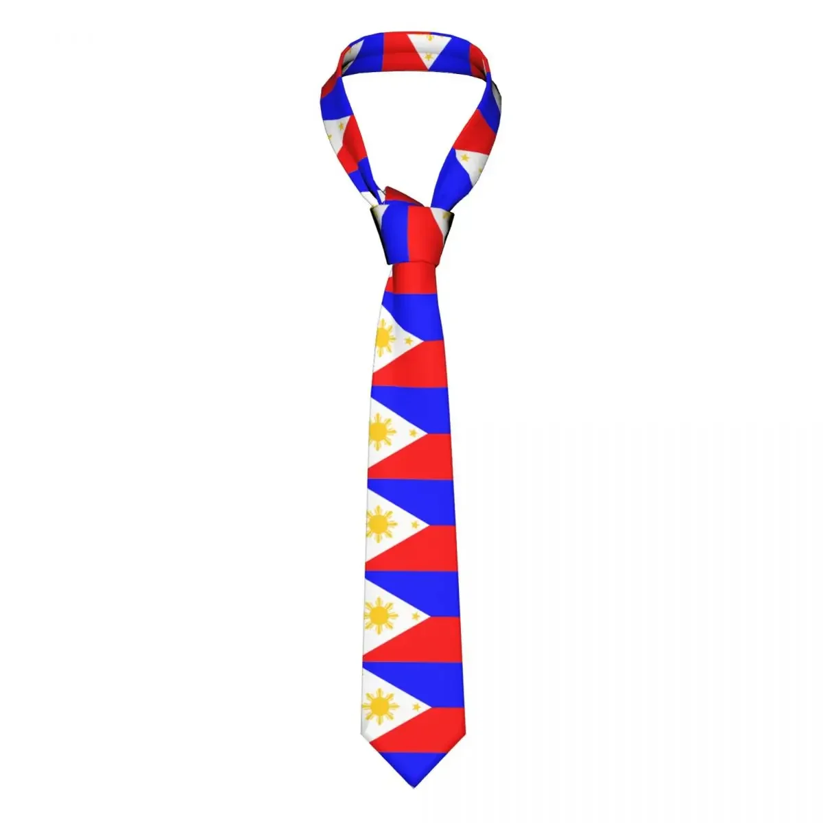 Philippines Flag Men Neckties Casual Polyester 8 cm Classic Neck Ties for Men Accessories Gravatas Business