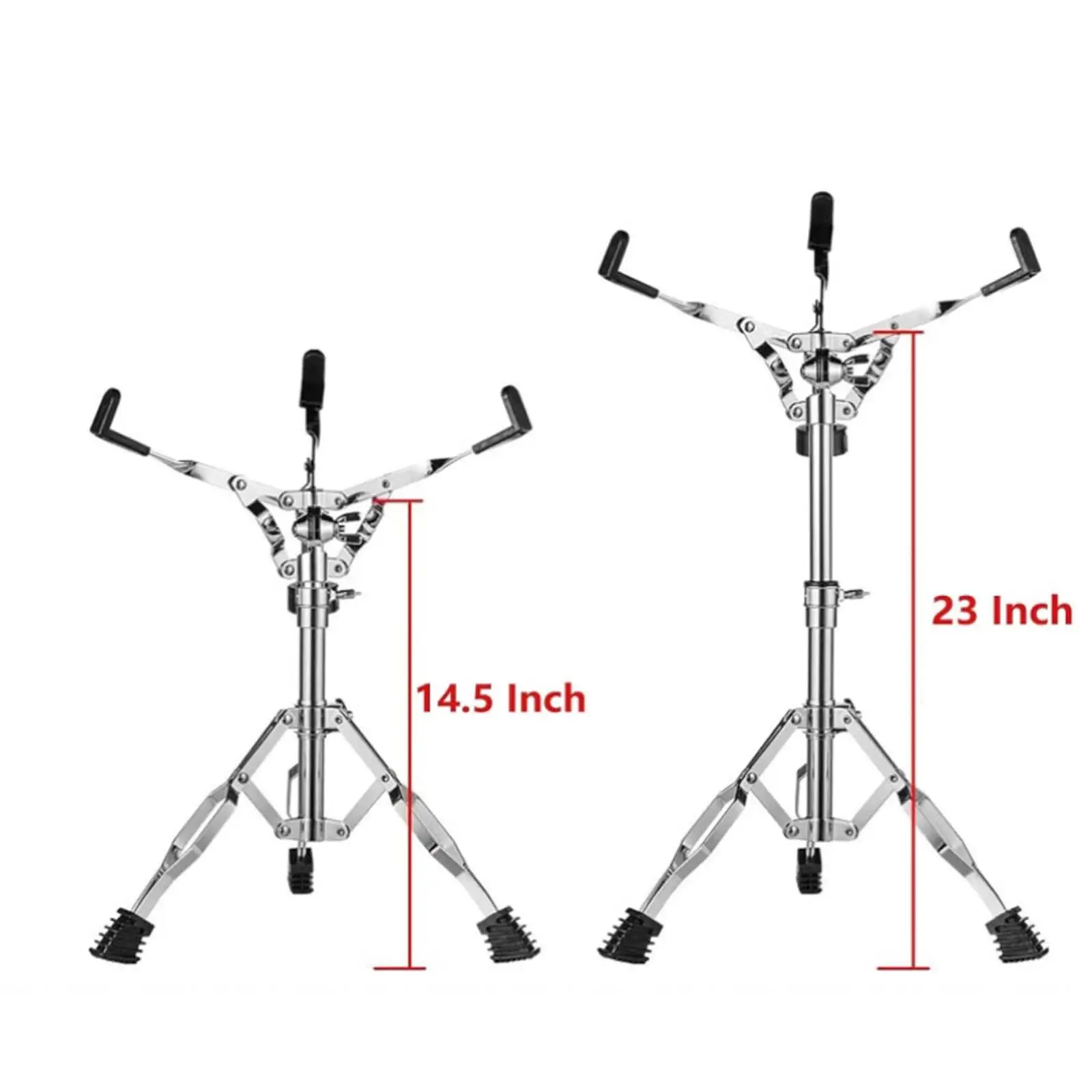 Snare Drum Stand Double Braced Triangular Base Height Adjustable Accessories Percussion Tool for Practice Pad and Drums