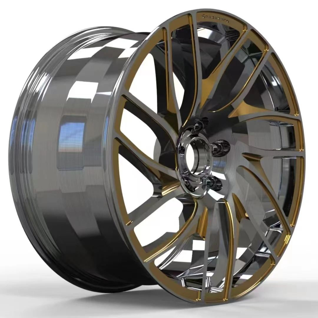 Custom Forged Wheel Set 3 Piece Aluminum Alloy Automotive Rim 18-22 Inch with 5*120 & 5*112 PCD Multi-Design Spokes Used