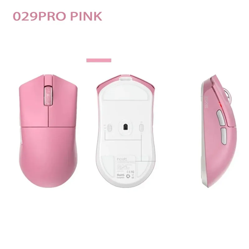 

Incott 029 Gamer Mouse Three Mode 8K Bluetooth PAW3395 Light Weight Gasket Ergonomics Wireless Mouse Pc Accessories new