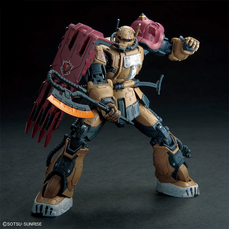 BANDAI Original GUNDAM EX Animation périphérique jouets HGRFV ZAKU2 Solari assemblage mobile Anime Action modèle figurines Collection