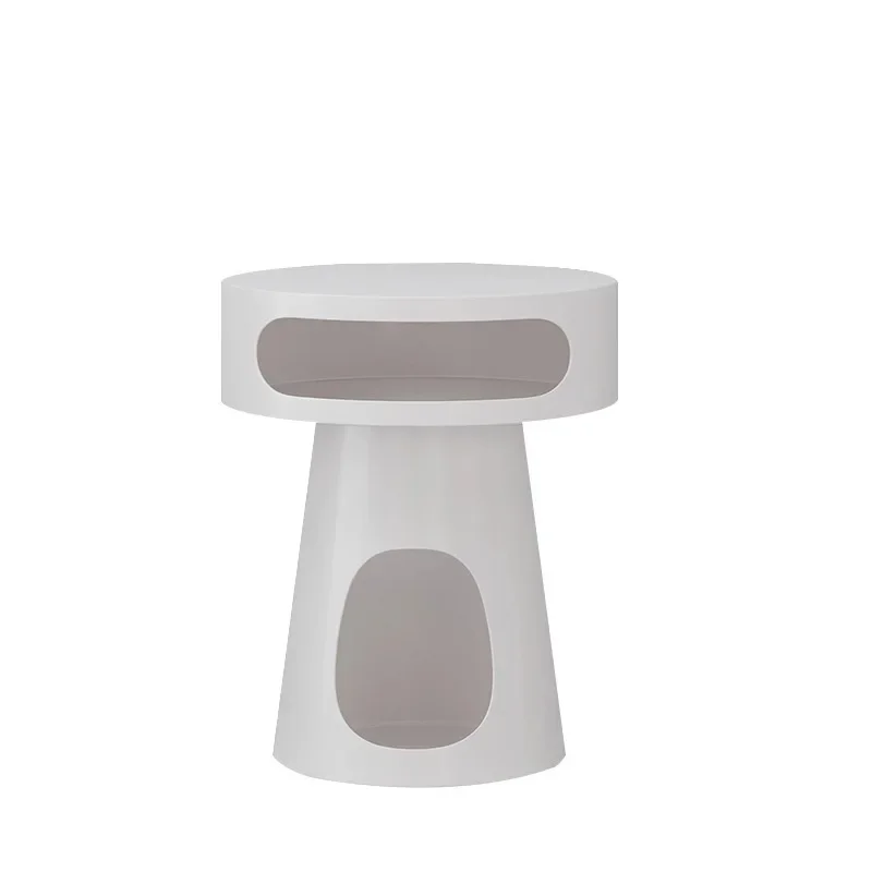 Cream wind sofa side few round creative cat nest small apartment coffee table rock slab bedroom living room Coffee table