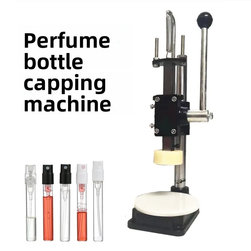 Hand Press Perfume Bottle Crimp Capper Manual Sealing Machine for Empty Perfume Vial Spray Nozzle Closure Use