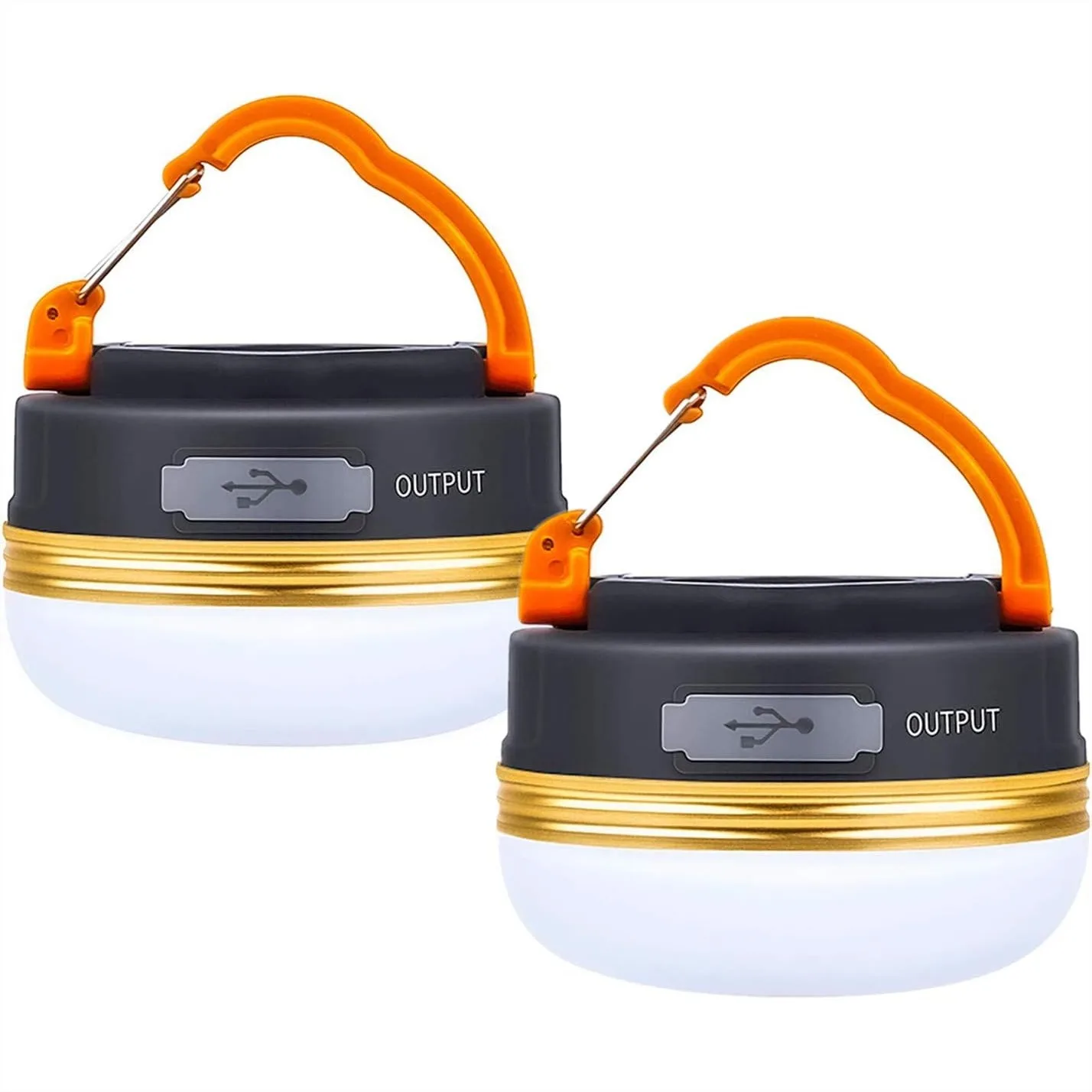

Rechargeable LED Camping Lantern 300LM with Power Bank, Magnet Base, 3 Light Modes for Camping Hiking Emergency