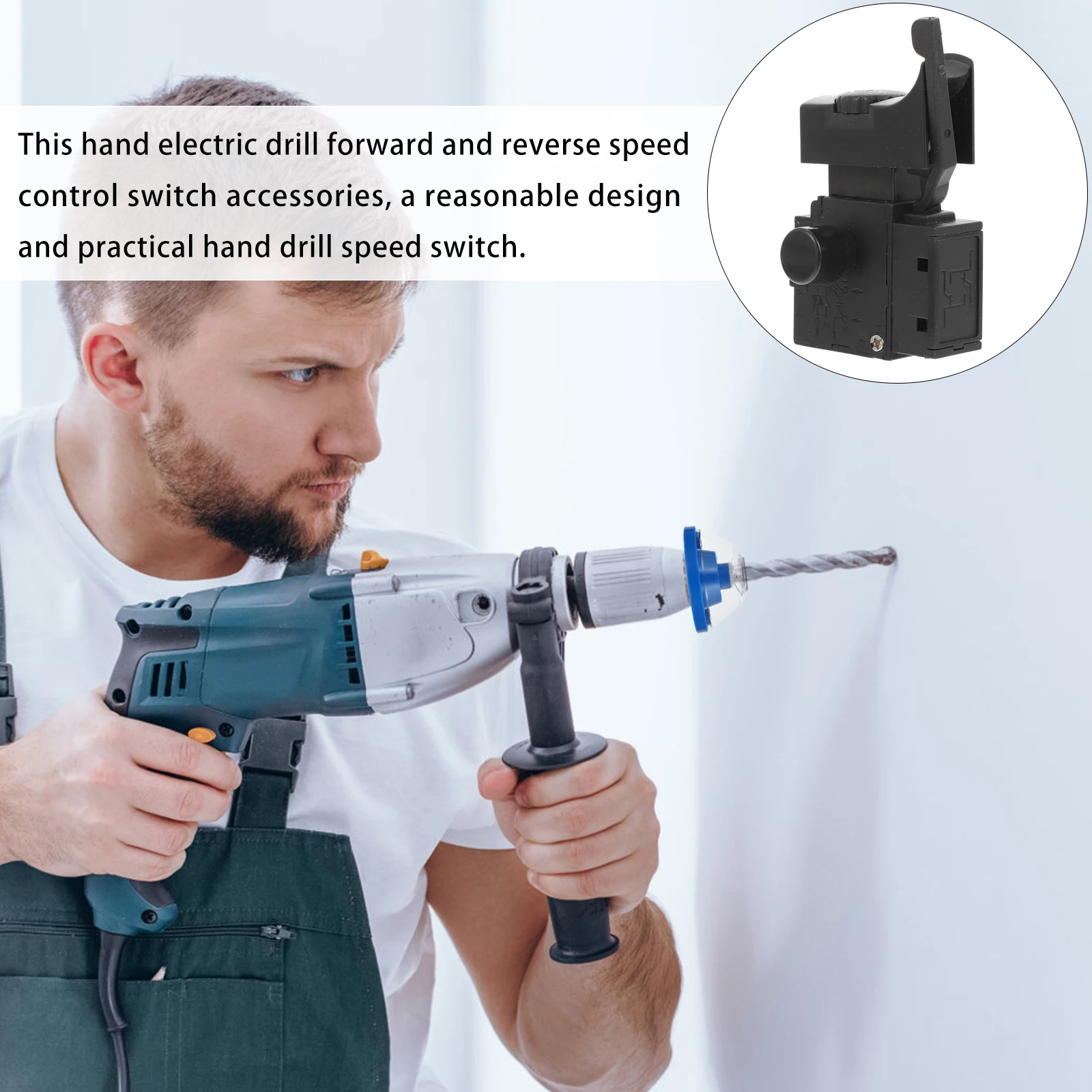 

1pc Speed Regulating Switch Accessories For Electric Drill Hand Controller Trigger Latch Cordless Push Button