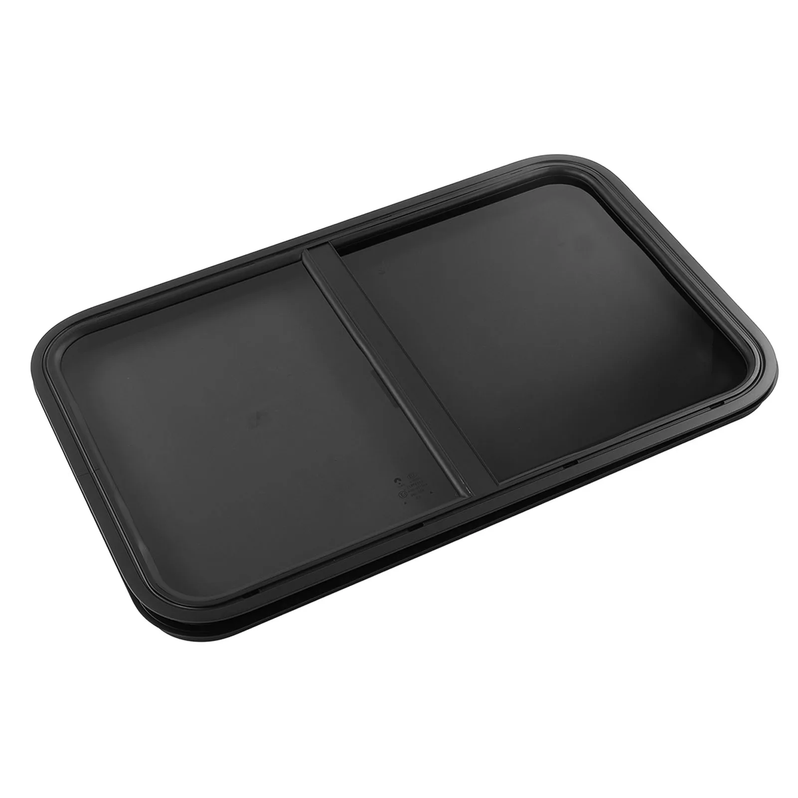 RV Camper Window Rounded Corner Push Pull  UV Proof Sealed Black Powder Coating for Engineering Vehicle Camper Push Window
