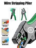 Automatic Wire Stripper Flatwire Cutter Stripping Plier 0.2 to 4mm/0.05-10mm Range Length Adjustment For Electrician tool
