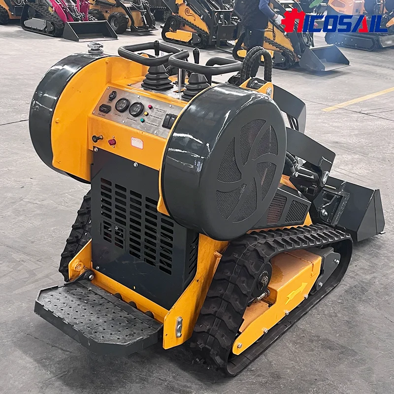 Nicosail 450 Mini-Kompaktlader, multifunktionaler Kompaktlader mit Honda-Motor und Kompaktladeraufsätzen