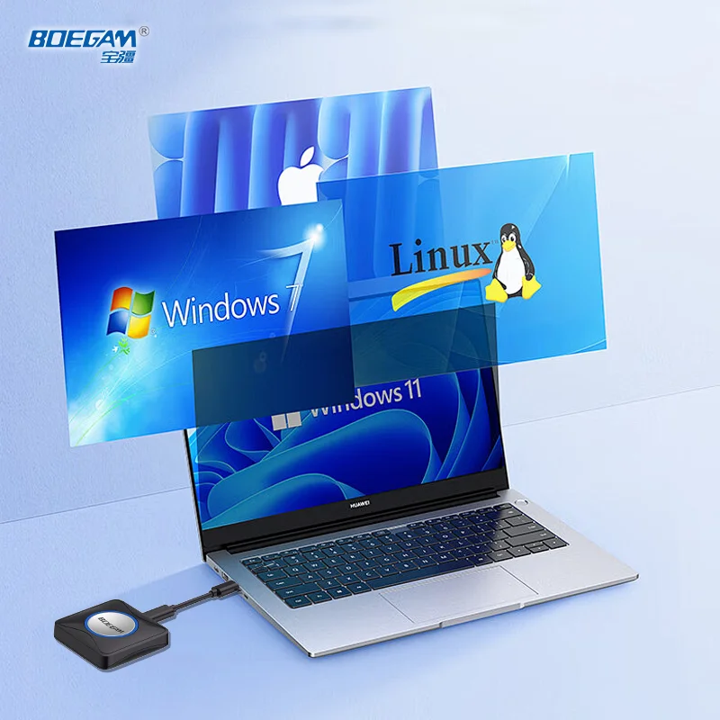 جهاز إرسال عرض تقديمي لاسلكي 4K USB C وUSB-A لمشاركة الشاشة وحل غرفة الاجتماعات