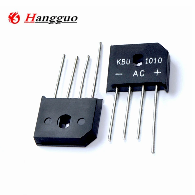 50PCS/Lot KBU1010 KBU-1010 10A 1000V diode bridge rectifier IC Best in Quality