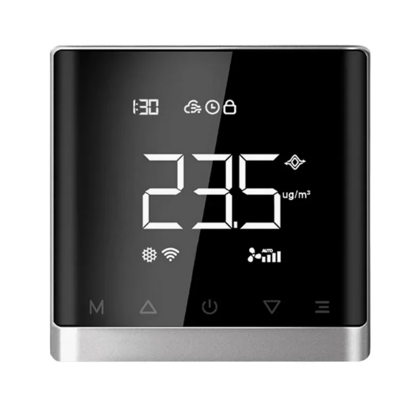 WIFI Smart Home CO2 PM2.5 Verse Luchtventiel Systeem Fan Coil Unit Ontvochtiger Ventilatie Controller 3-Speed distilleerder diffuser,thermostat,thermostaat wifi,assistant,smarthome,life,slimme thermostaten,smartlife