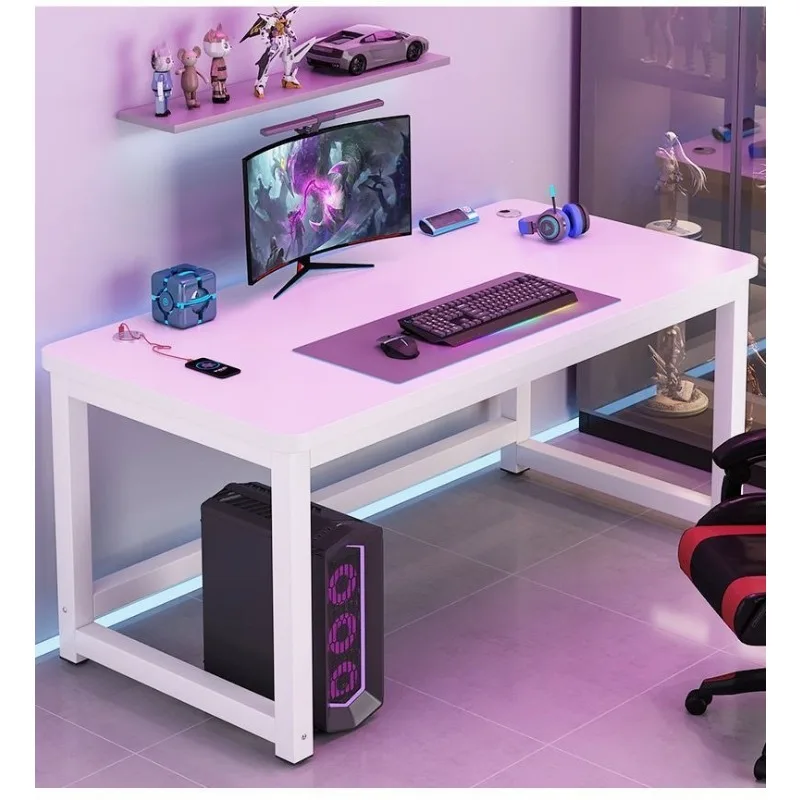 Minimalist Design Computer Desk with Gaming Features Carbon Fiber Gaming Desk Chair Set for Home Office Bedroom Dual Learning