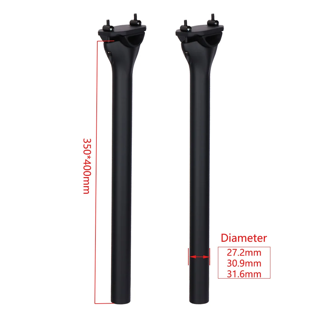 Ultra Light Carbon Fiber Bicycle Seat Tube, MTB Road Bicycle Seatpost, 135g, 27.2/30.9/31.6mm