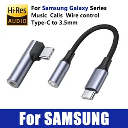 USB Type C To 3.5mm Aux Adapter For Samsung Galaxy S23 S20 Ultra Note 20 Type-c 3.5 Jack Audio Earphone Cable Converter