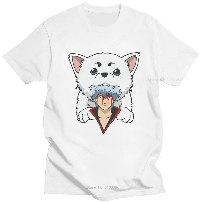 2026 Kawaii Gintama Gintoki Sakata T Shirt for Short Sleeve Sadaharu T-shirt Graphic T-shirt Anime Manga Tee Tops Merch