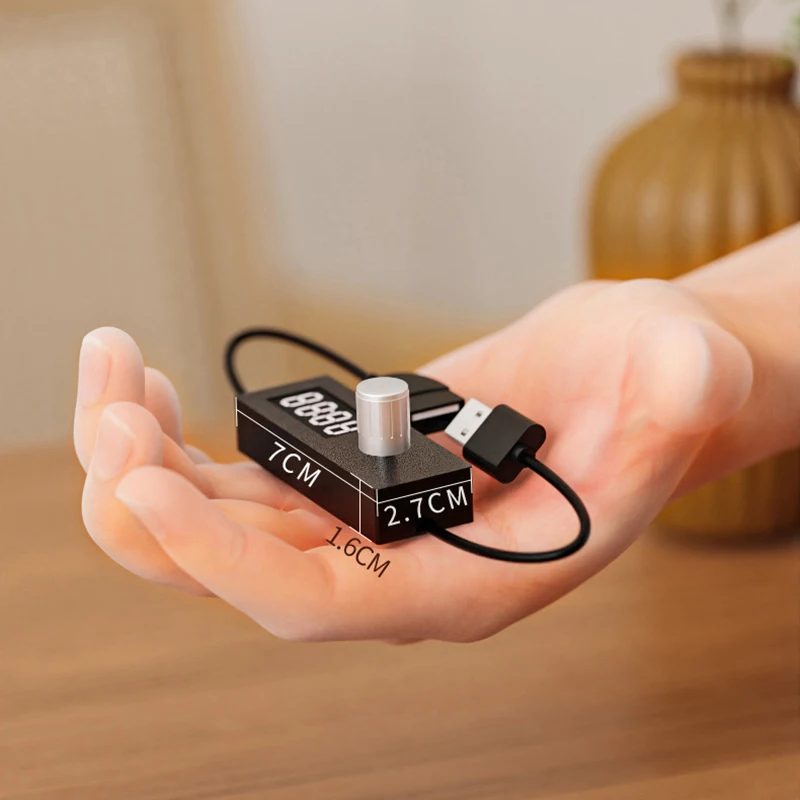 24h Automatic Shutdown Timer Digital Countdown Timer USB Switch Cable Wire Portable Adjustable Timer Switch For Home/Office Use