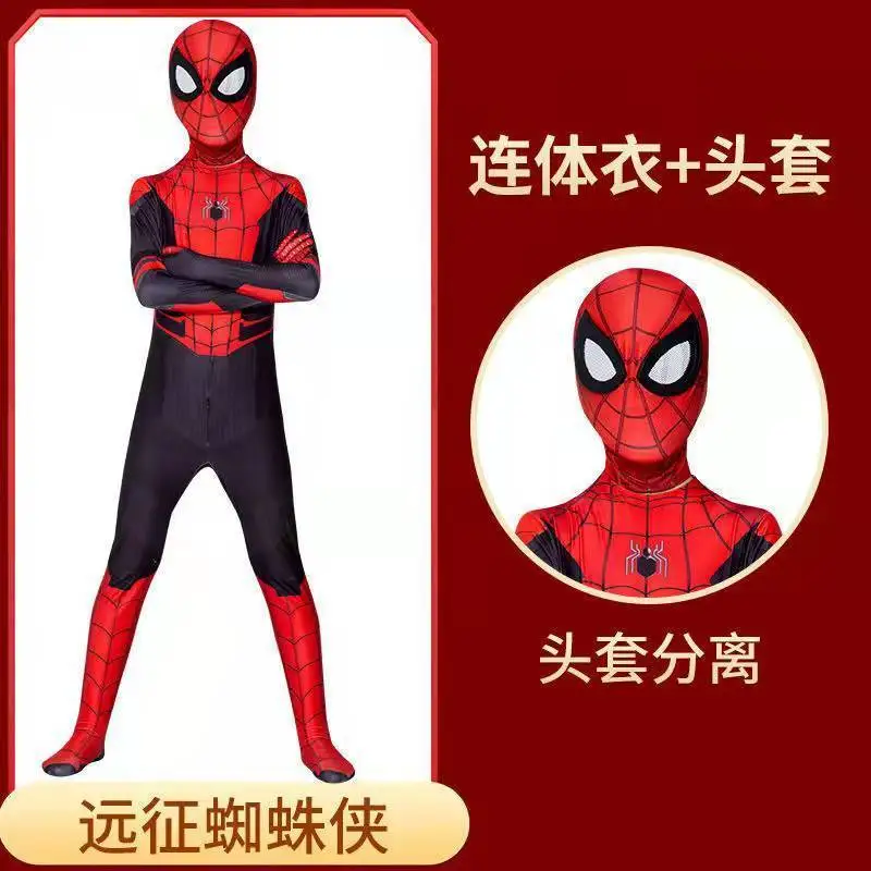 Wunder Cartoon Spider-Man einteilige enge Kleidung Jungen Kampf Anzüge Cosplay Kleidung Halloween Kinder Performance Kleidung