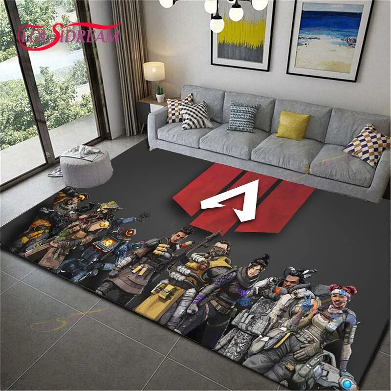 Game Room ,Veranda Floor，A- Apex Legends 3D Print Art Decor Custom Carpets Large,Rugs for Home Bedroom Living Room Decor Gifts