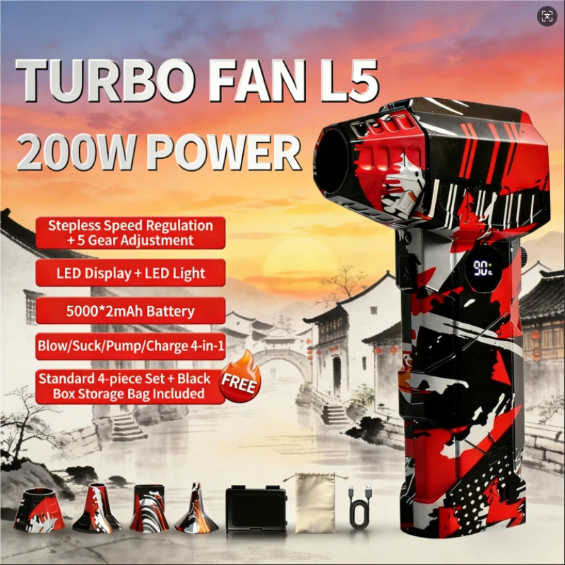 

BlazePro воздуходувка 148000 об/мин турбоструйный вентилятор профессиональный компьютерный инструмент для выдувания пыли Type-C перезаряжаемая ручная сушилка